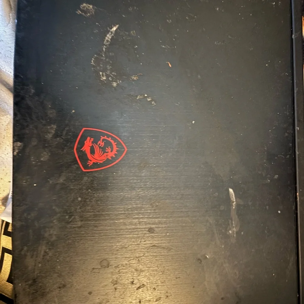 MSI Black and Red Laptop